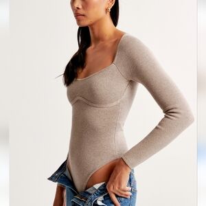 Abercrombie Sweetheart Sweater Bodysuit Size Small